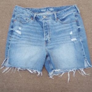 Old Navy Women's Blue Denim  High Rise Straight Shorts Size 14